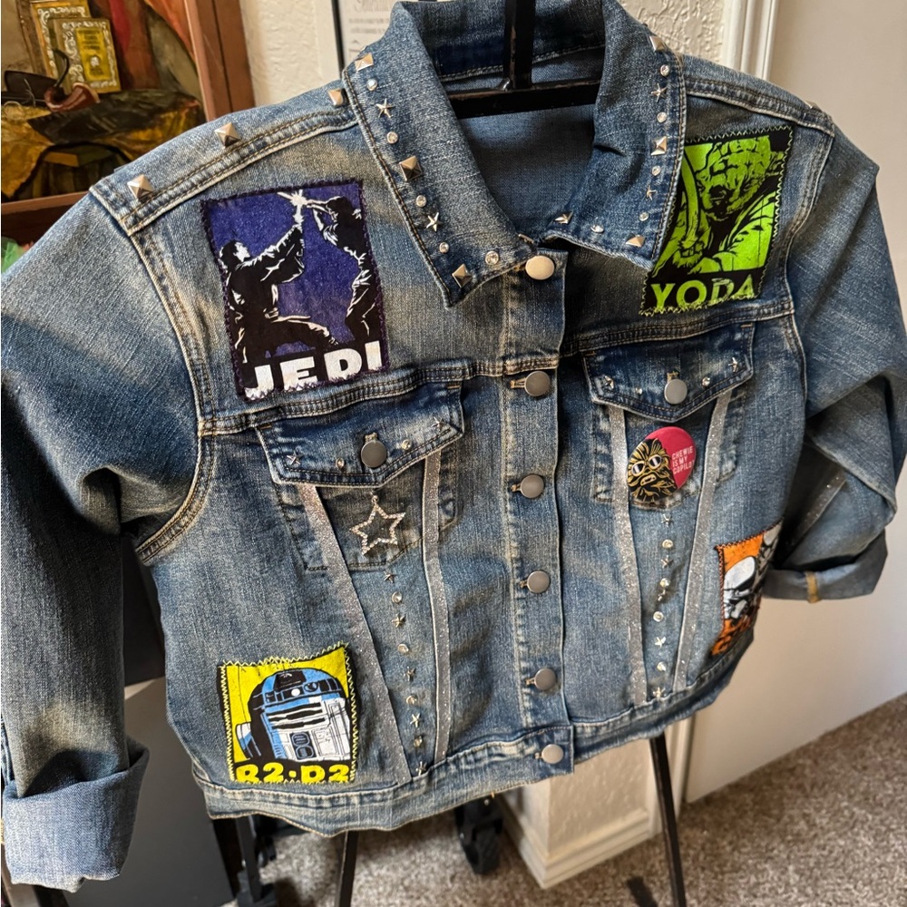 Star Wars Custom Denim Jacket Med - Picture 3 of 6